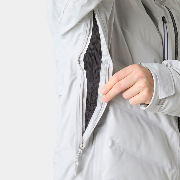 ALPHA PUFFY JACKET, GREY FOG, M