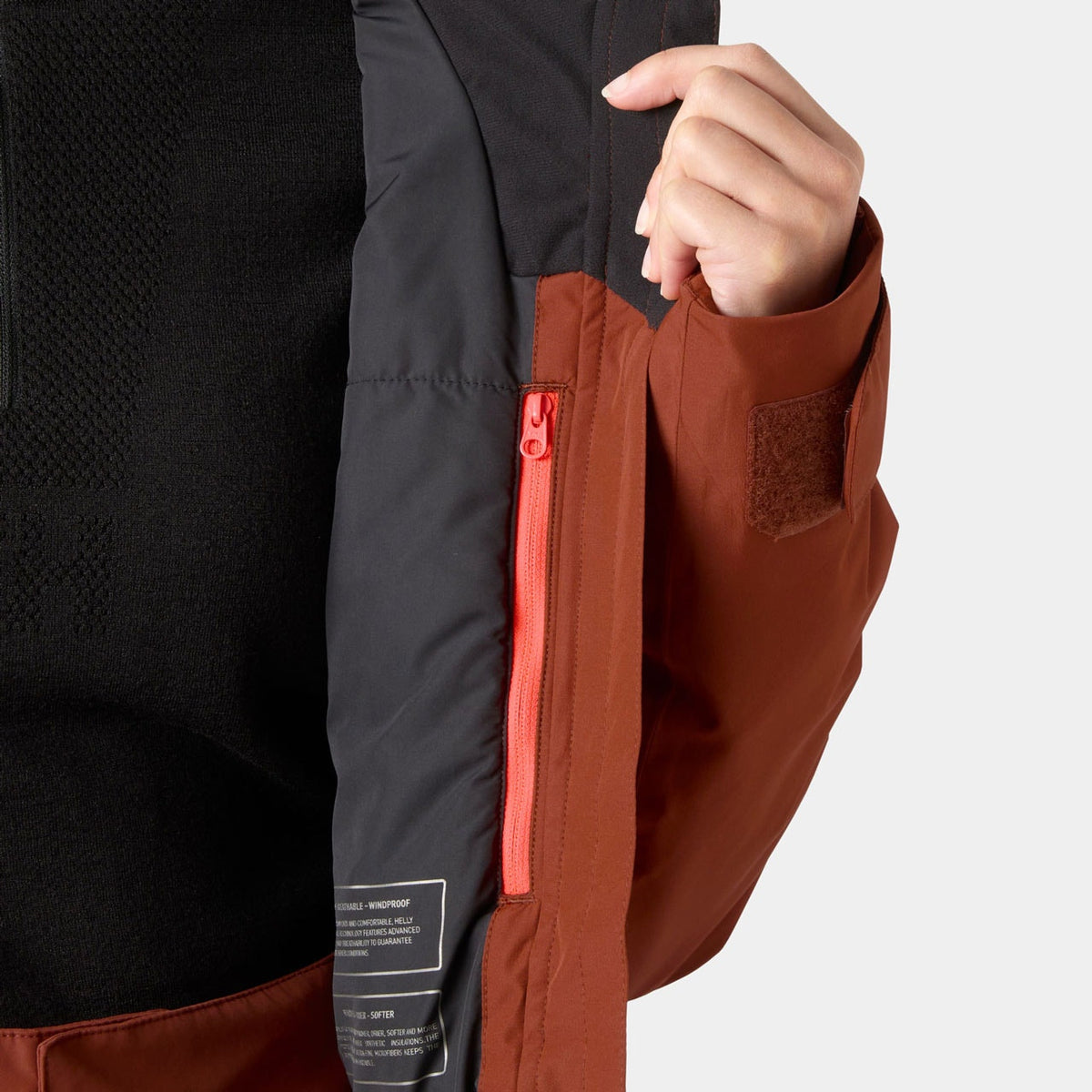 W EMIKO INSULATED JACKET, IRON OXIDE, L