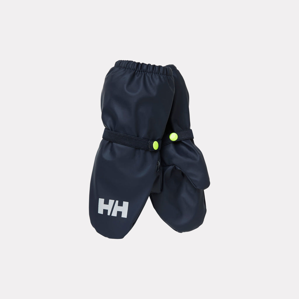 K BERGEN FLEECE PU MITTENS, NAVY, 2