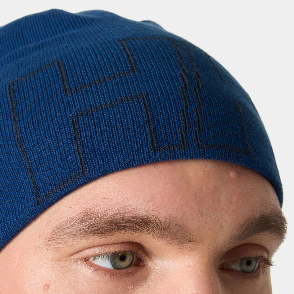 OUTLINE BEANIE, DARK BLUE, STD