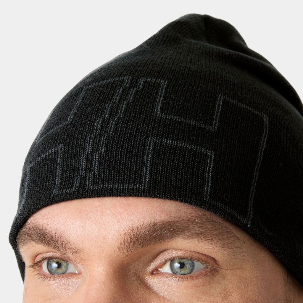 OUTLINE BEANIE, BLACK, STD