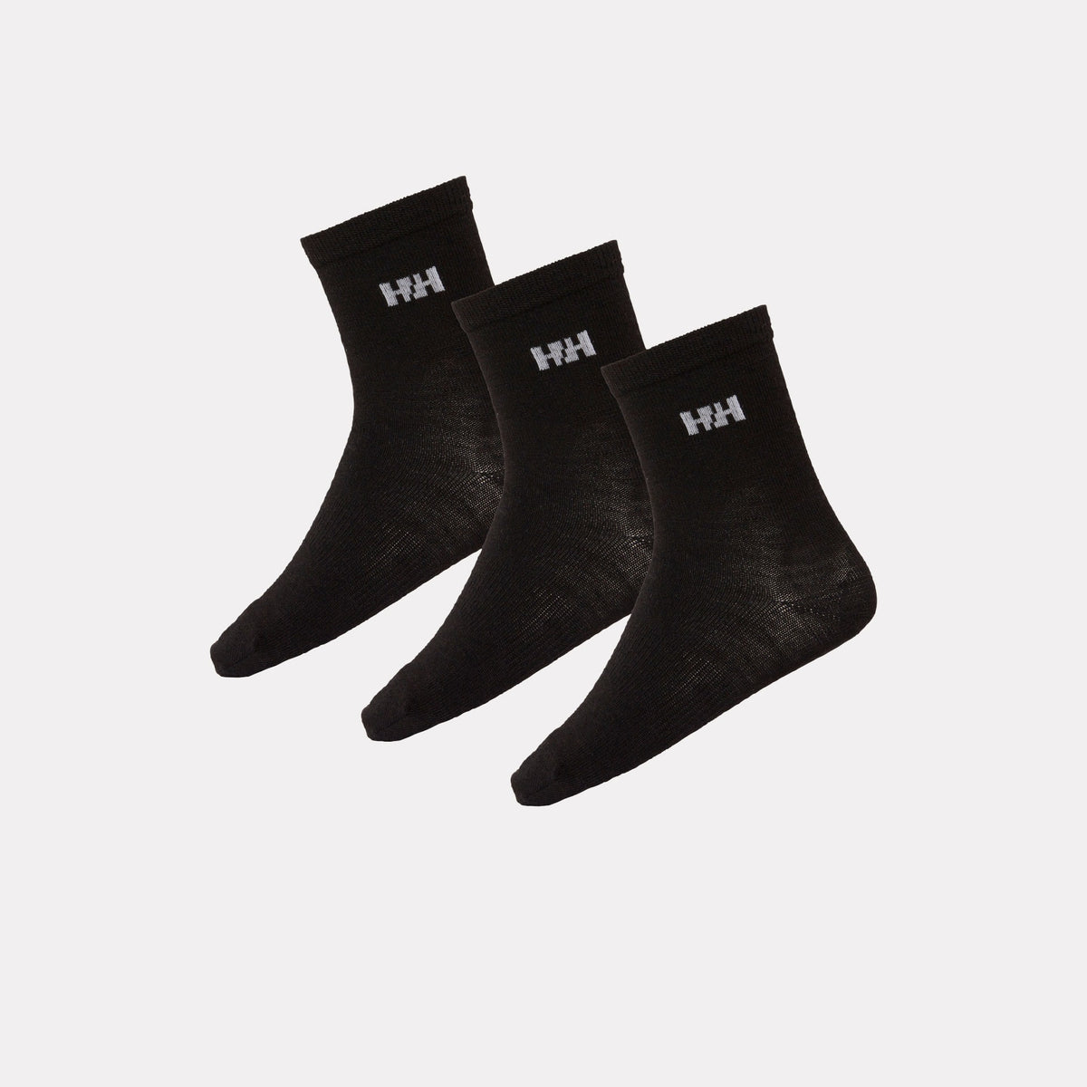 K WOOL SOCK BASIC 3PK, BLACK, 23-25