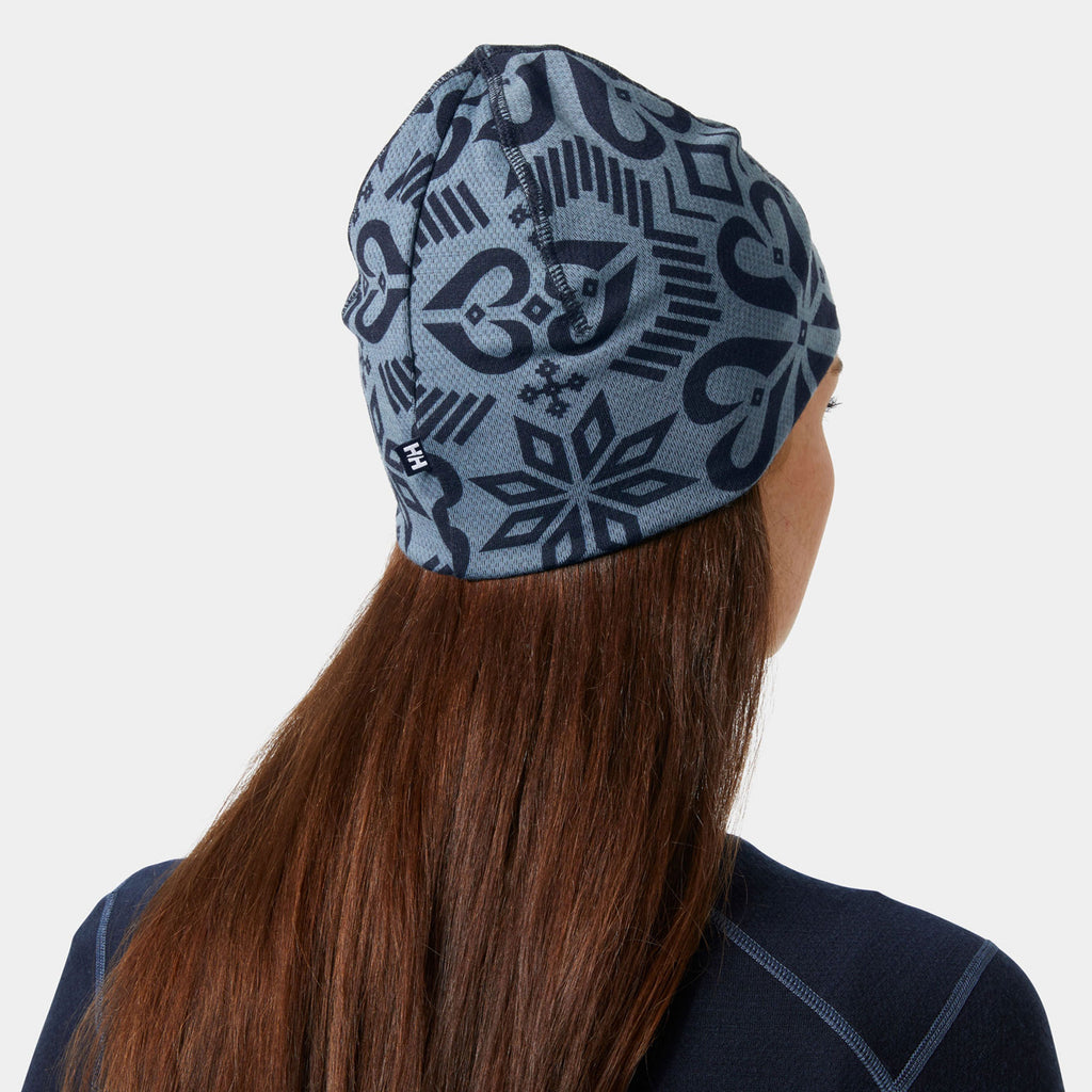 HH LIFA MERINO BEANIE, NAVY NORDIC, STD